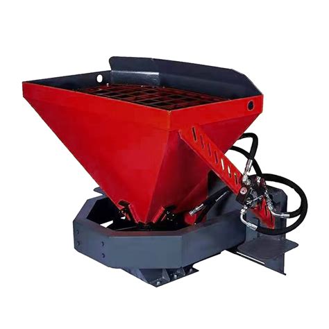 skid steer gravel spreader|fertilizer spreader for skid steer.